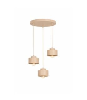 Simply Cluster Pendant Ceiling Light Beige 3x E27-1