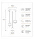 Simply Cluster Pendant Ceiling Light Beige 3x E27-4