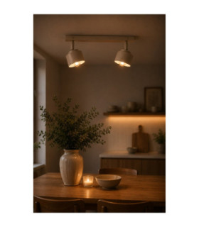 Simply Twin Ceiling Spotlight Beige 2x E27-2