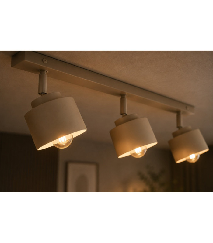 Simply Ceiling Spotlight Bar Beige 3x E27-3