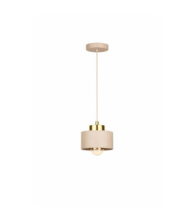 Simply Slim Pendant Ceiling Light Beige Gold 1x E27-1