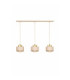 Simply Bar Pendant Ceiling Light Beige Gold 3x E27-1