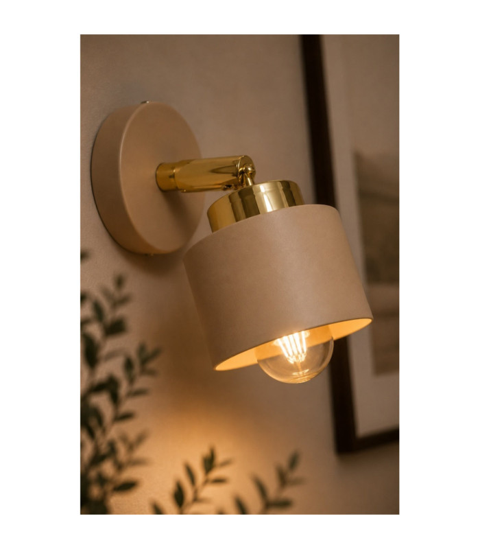 Simply Single Spotlight Beige Gold 1x E27-3