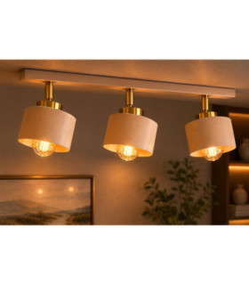 Simply Ceiling Spotlight Bar Beige Gold 3x E27-2