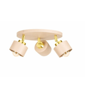 Simply Ceiling Spotlight Clusters Beige Gold 3x E27-1