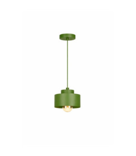 Simply Slim Pendant Ceiling Light Green 1x E27-1