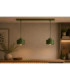 Simply Bar Pendant Ceiling Light Green 2x E27-2