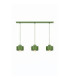 Simply Bar Pendant Ceiling Light Green 3x E27-1