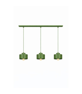 Simply Bar Pendant Ceiling Light Green 3x E27-1