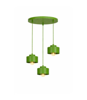 Simply Cluster Pendant Ceiling Light Green 3x E27-1