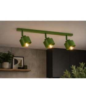 Simply Ceiling Spotlight Bar Green 3x E27-2
