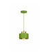 Simply Slim Pendant Ceiling Light Green Gold 1x E27-1