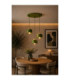 Simply Cluster Pendant Ceiling Light Green Gold 3x E27-2