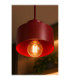 Simply Slim Pendant Ceiling Light Burgundy 1x E27-3