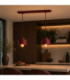 Simply Bar Pendant Ceiling Light Burgundy 2x E27-2