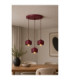 Simply Cluster Pendant Ceiling Light Burgundy 3x E27-2