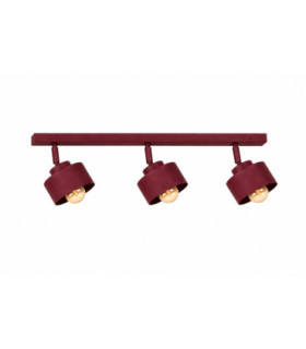 Simply Ceiling Spotlight Bar Burgundy 3x E27-1
