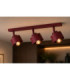 Simply Ceiling Spotlight Bar Burgundy 3x E27-2