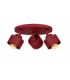 Simply Ceiling Spotlight Clusters Burgundy 3x E27-1