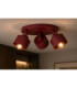 Simply Ceiling Spotlight Clusters Burgundy 3x E27-2