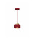 Simply Slim Pendant Ceiling Light Burgundy Gold 1x E27-1