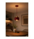 Simply Slim Pendant Ceiling Light Burgundy Gold 1x E27-2