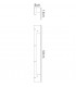 Wall Lamp Coat Rack, 9W LED, 3000K, 600lm, Matt White - 2