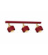 Simply Ceiling Spotlight Bar Burgundy Gold 3x E27-1