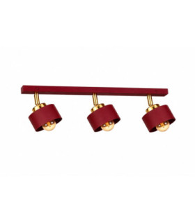 Simply Ceiling Spotlight Bar Burgundy Gold 3x E27-1