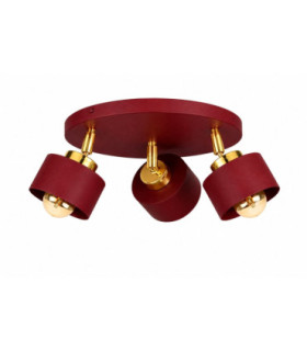 Simply Ceiling Spotlight Clusters Burgundy Gold 3x E27-1