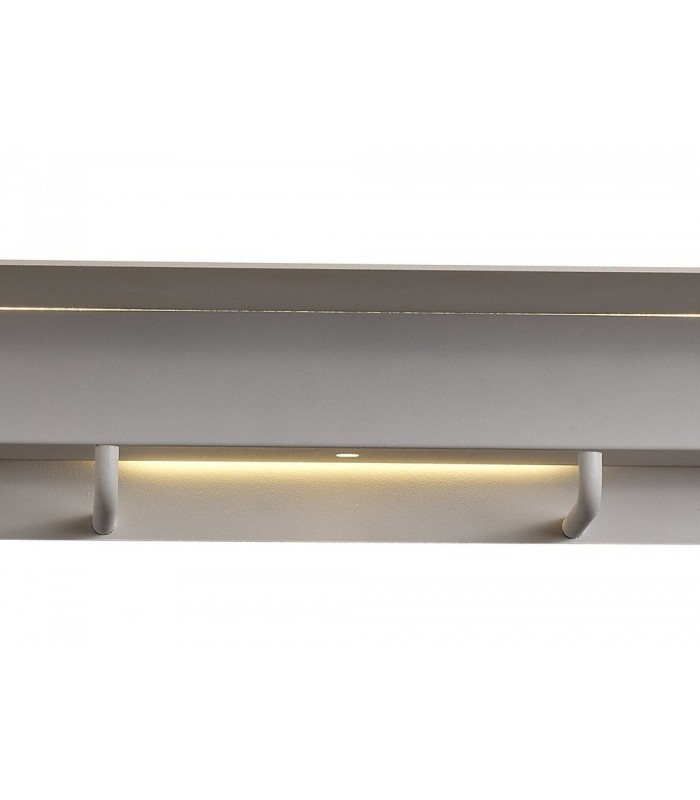 Wall Lamp Coat Rack, 9W LED, 3000K, 600lm, Matt White - 5