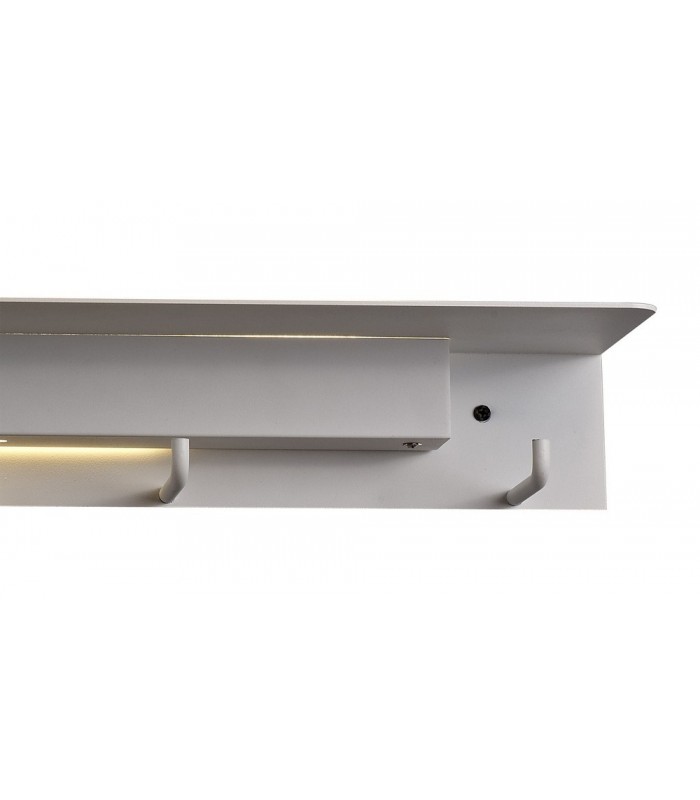 Wall Lamp Coat Rack, 9W LED, 3000K, 600lm, Matt White - 6