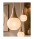 Lacrima Cluster Pendant Ceiling Light Beige White Glass Shade 3x E27-3