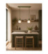Lacrima Bar Pendant Ceiling Light Green White Glass Shade 2x E27-2