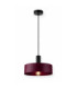 Wine Dome Pendant Ceiling Light Black Burgundy 1x E27-1