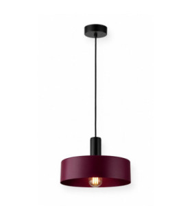 Wine Dome Pendant Ceiling Light Black Burgundy 1x E27-1