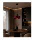 Wine Dome Pendant Ceiling Light Black Burgundy 1x E27-2