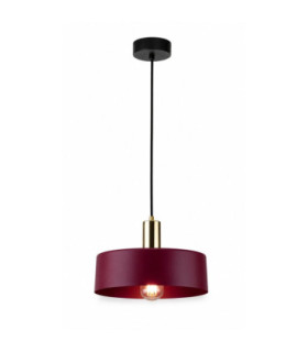 Wine Dome Pendant Ceiling Light Black Burgundy Gold 1x E27-1
