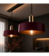 Wine Bar Pendant Ceiling Light Black Burgundy Gold 2x E27-3