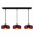 Wine Bar Pendant Ceiling Light Black Burgundy Gold 3x E27-1