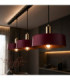 Wine Bar Pendant Ceiling Light Black Burgundy Gold 3x E27-3