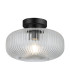 Arlo Semi Flush Light Ceiling Light Matt Black IP44-2
