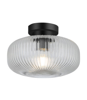 Arlo Semi Flush Light Ceiling Light Matt Black IP44-2