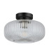Arlo Semi Flush Light Ceiling Light Matt Black IP44-1