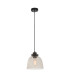 Urban Dome Pendant Light Smokey Grey Tinted Glass Black Chrome-7