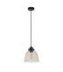 Urban Dome Pendant Light Smokey Grey Tinted Glass Black Chrome-8