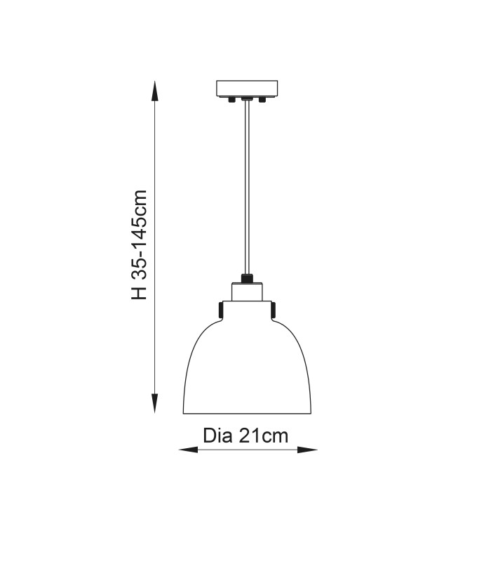 Urban Dome Pendant Light Smokey Grey Tinted Glass Black Chrome-9