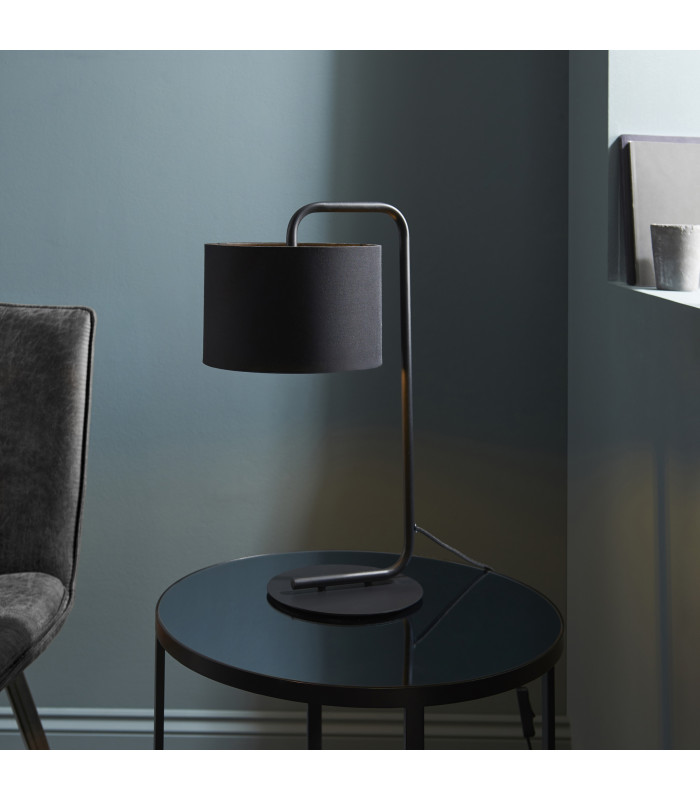 Landis Table Lamp Satin Black Black-2