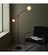 Balance Multi Arm Floor Lamp Textured Matt Black Gloss Opal Glass-2