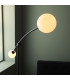 Balance Multi Arm Floor Lamp Textured Matt Black Gloss Opal Glass-4